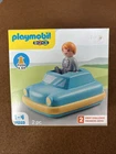 Playmobil 1.2.3: Push-n-go Car Number First Challenge #71323 Box Damage New. Price: $12.98.