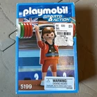 Rare Playmobil Sports & Action 5199 Weight Lifter 2011 New Sealed Damaged Box. Price: $11.99.