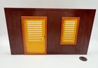 Playmobil System-x Dark Red-brown Long Wall W/door & Window 4826 5907 Used. Price: $9.59.
